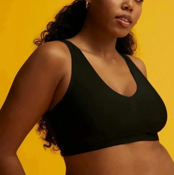 ThirdLove Smoothing V-neck Wireless Bra Nude Soft Stretchy Plus Size 1X - Picture 4 of 5